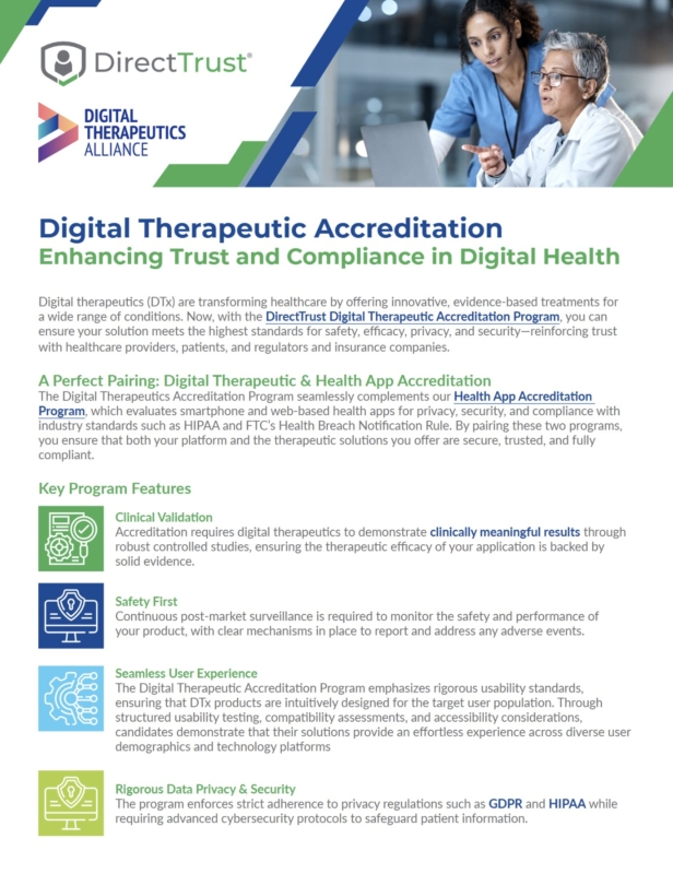 Digital Therapeutic Accreditation